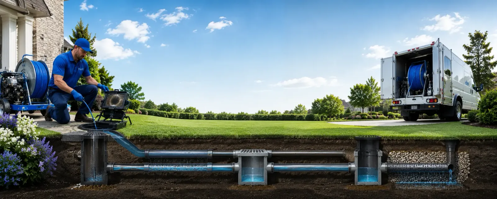 Outdoor drain cleaning information for Hull, MA